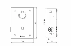 Fluxor Inodoro Por Sensor Accionamiento Mediante Sensor. PRESTO Domo Sensia I – 79726 – Presto Iberica