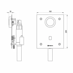 Fluxor Inodoro Por Sensor Accionamiento Mediante Sensor. PRESTO Kit De Transformación 1000 A Elec – 79801 – Presto Iberica