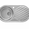 Fregadero De 1 Cubeta De Acero Inoxidable Y Escurridor A La Derecha – Duo – Roca – A870930845