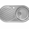Fregadero De 1 Cubeta De Acero Inoxidable Y Escurridor A La Izquierda – Duo – Roca – A870940845