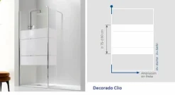 Frente De Ducha Fijo + Puerta Corredera – Liberty LI102 16 – Kassandra