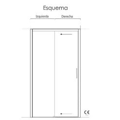 Frente De Ducha Fijo + Puerta Corredera – Quito – Mamparas Doccia