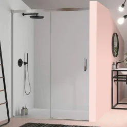 Frente De Ducha Fijo + Puerta Corredera – Glasé GS102 – Kassandra