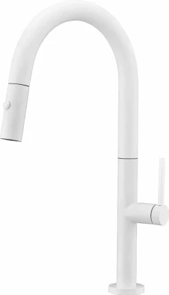 Grifería De Cocina Extraíble Samoa Blanco Mate – GCE017/BL – Imex