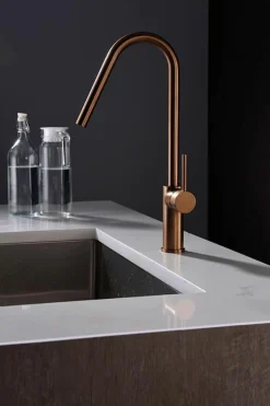 Grifería De Cocina Kenia Oro Rosa Cepillado – GCE020/ORC – Imex