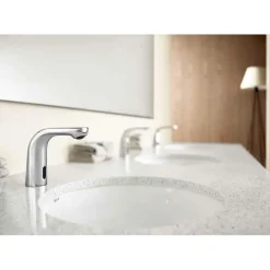 Grifería Electrónica Sensor Lavabo Un Agua Con Limitador De Caudal Alimentación Con 4 Pilas Alcalinas 1,5V LR6 (AA) – Roca – L20-E – A5A5609C00