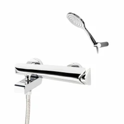 Grifo Baño-ducha Monomando Mezclador Cromo Con Accesorios De Ducha – Seven – 90041000 – Galindo