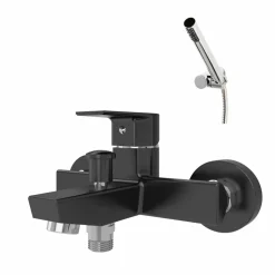 Grifo Baño-ducha Negro Con Accesorios De Ducha – Aroha – Galindo – 4603016 – LuxCover