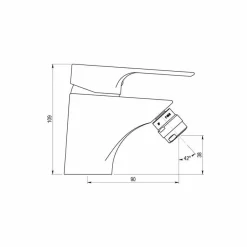 Grifo Bidet Monomando Mezclador Cromo – Ingo Plus – 7157000 – Galindo