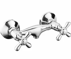 Grifo Bimando De Ducha Bristol Cromo Con Equipo (Mango De Ducha, Flexo Y Soporte) – 02BRI312CR – AQG