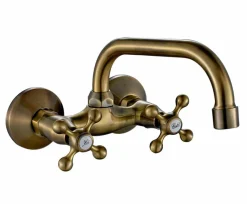 Grifo Bimando De Fregadera Mural Athos Bronce – 06ATH540BR – AQG