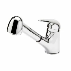 Grifo Cocina Caño Bajo Con Ducha Extensible Alfa Blanco 1 Función – 815011100 – Galindo – LuxCover
