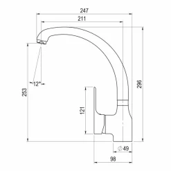 Grifo Cocina Fregadero Monomando Mezclador Ingo Plus – 7158600 – Galindo