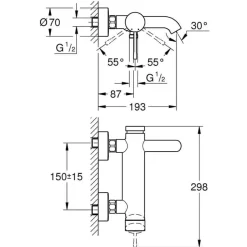 Grifo De Bañera / Ducha Monomando – Essence – Grohe