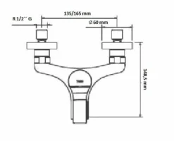 Grifo De Bañera Monomando Con Accesorios 1.69.170 – K-Tres – Tres Grifería