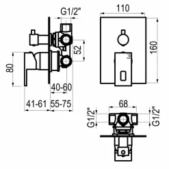 Grifo De Baño-ducha – Nitro – 5247200 – Galindo