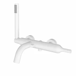 Grifo De Baño-ducha Blanco Con Accesorios – Batlo – 3241011 – Galindo