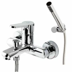 Grifo De Baño-ducha Cónico Con Accesorios Negro – 7171016 – Galindo – LuxCover