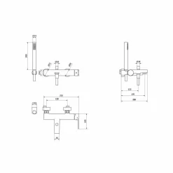 Grifo De Baño-ducha Con Accesorios – Twit – 4941000 – Galindo