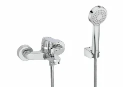 Grifo De Baño-ducha Con Inversor Automático, Ducha De Mano, Flexible De 1,70 M. Y Soporte De Ducha Articulado – Alfa – Roca – A5A0425C00