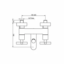 Grifo De Baño-ducha Cromo Con Accesorios De Ducha – Matrix – 8241000 – Galindo