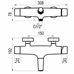 Grifo De Baño-ducha Livra Con Accesorios – 4961000 – Galindo