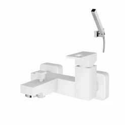 Grifo De Baño-ducha Nitro Con Accesorios Blanco – 5241011 – Galindo – LuxCover