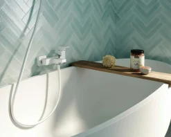 Grifo De Baño-ducha Nitro Con Accesorios Blanco – 5241011 – Galindo – LuxCover