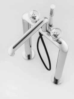 Grifo De Baño-ducha Pie Strem Pulsador Round – 7961100 – Galindo