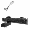 Grifo De Baño-ducha Seven Con Accesorios Mármol Negro – 90041026 – Galindo – LuxCover