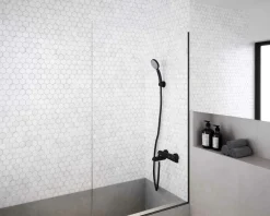 Grifo De Baño-ducha Seven Con Accesorios Mármol Negro – 90041026 – Galindo – LuxCover