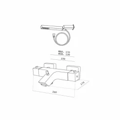 Grifo De Baño-Ducha Termostática Con Accesorios – Nitro Plus – Galindo – 100041000