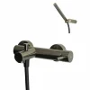 Grifo De Baño-ducha Theo Dark Cromo Negro Cepillado Con Accesorios De Ducha – 8631036 – Galindo – LuxCover