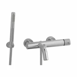 Grifo De Baño-ducha Trama Níquel Con Accesorios De Ducha – 4971071 – Galindo – LuxCover