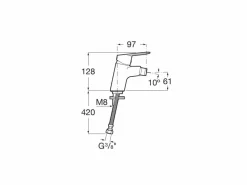 Grifo De Bidé Con Cuerpo Liso – Alfa – Roca – A5A6D25C00