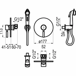 Grifo De Bidet – Theo City – 8647600 – Galindo