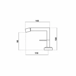 Grifo De Bidet – Zen – 5347000 – Galindo