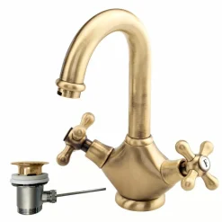 Grifo De Bidet Bimando Bronce Con Desagüe Automático – 1929 – 6226340 – Galindo