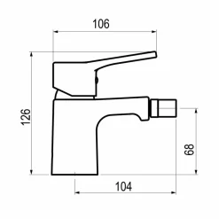 Grifo De Bidet Cónico Antibacterias – ABT7177000 – Galindo