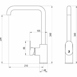 Grifo De Cocina Blanco – Nine – 4628611 – Galindo