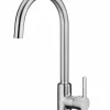 Grifo De Cocina Con Caño Giratorio, Cold Start. Platino Cepillado – Mencia – Roca – A5A7409CM0