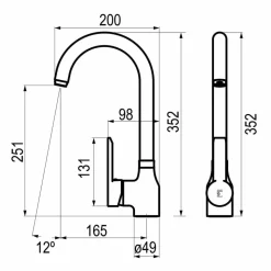 Grifo De Cocina Karim Due – 88948600 – Galindo