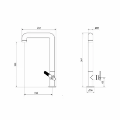 Grifo De Cocina Maneta Plana – Strem – 7978600 – Galindo