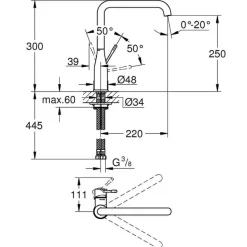 Grifo De Cocina Monomando – Essence – Grohe
