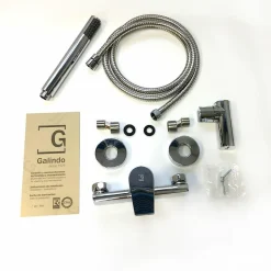 Grifo De Ducha Aroha Cromo Con Accesorios De Ducha – 4601000 – Galindo