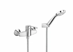 Grifo De Ducha Con Ducha De Mano, Flexible De 1,50 M. Y Soporte De Ducha Articulado – Victoria – Roca – A5A2023C02