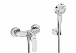 Grifo De Ducha Con Ducha De Mano, Flexible De 1,50 M. Y Soporte De Ducha Articulado – Alfa – Roca – A5A2325C00