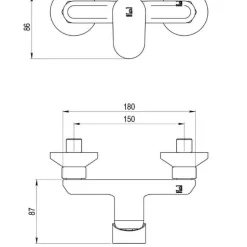 Grifo De Ducha Cromo – Nine – 4623500 – Galindo