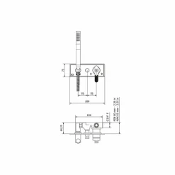 Grifo De Ducha De Empotrable 2 Vías Pulsador Lever – Strem – 7979300 – Galindo