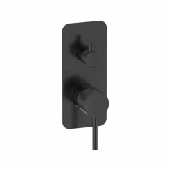 Grifo De Ducha Empotrable 3 Vías Trama Cromo Negro Cepillado – 4977236 – Galindo – LuxCover